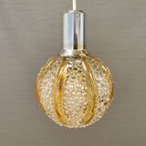 Small Danish hanging lamp in glass.