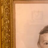 Frame from the 1920s - 1930s, colorized drawing of a toddler