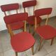 Set de 4 chaises bistrot vintage, années 50 (Taille adulte)