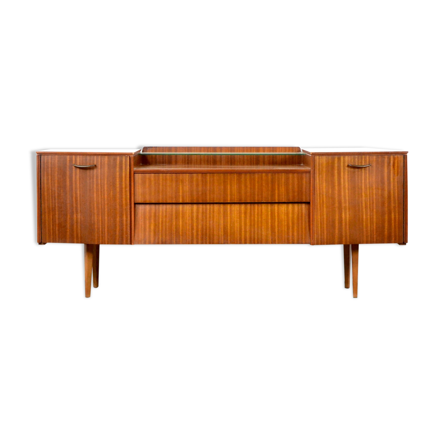 Avalon buffet in Teak and Glass