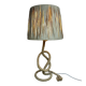 Audoux Minet lamp in rope and raffia 1950s