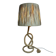 Audoux Minet lamp in rope and raffia 1950s