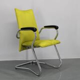 1970s German Tubular Armchair or Desk Chair, Restored