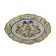 Ancient oval plate in majolica, Italy, late 19th century.
