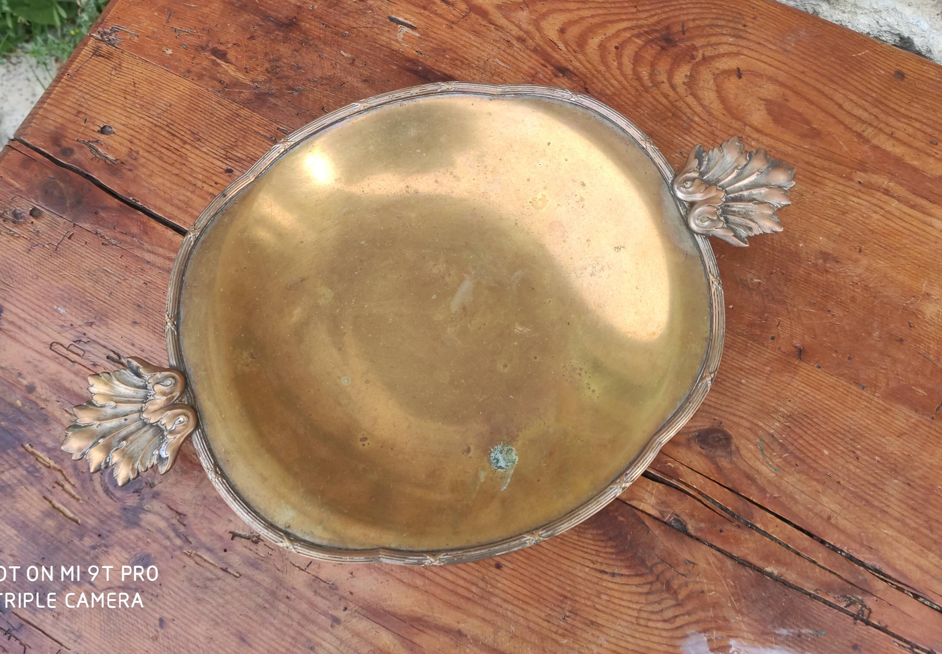 Old brass cup