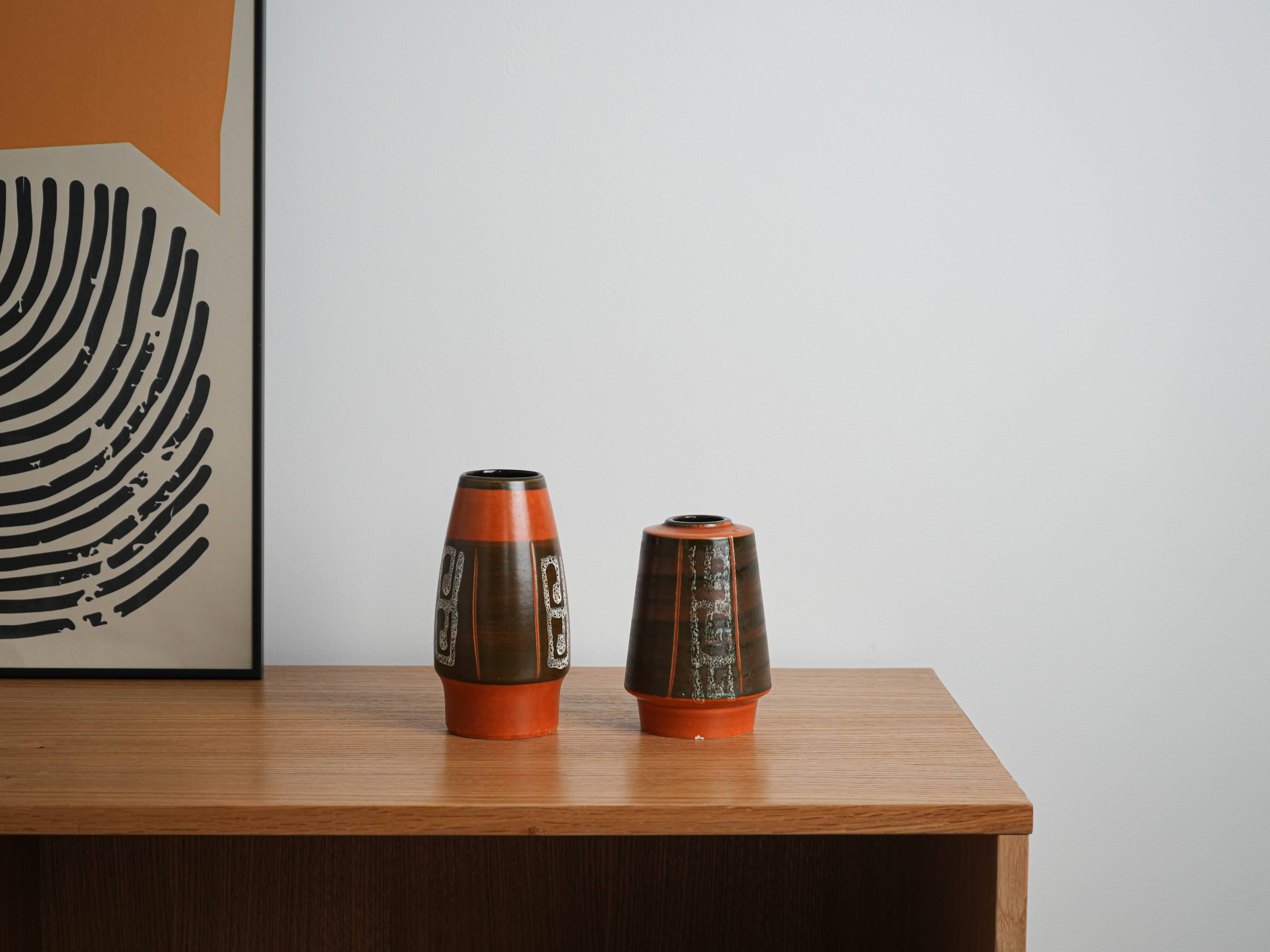 Ceramic vase, German design, 1970s, made in West Germany