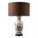 Large ceramic lamp signed V.V. Carraresi, traditional decorations.
