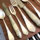 Art Nouveau style silver-plated cutlery set