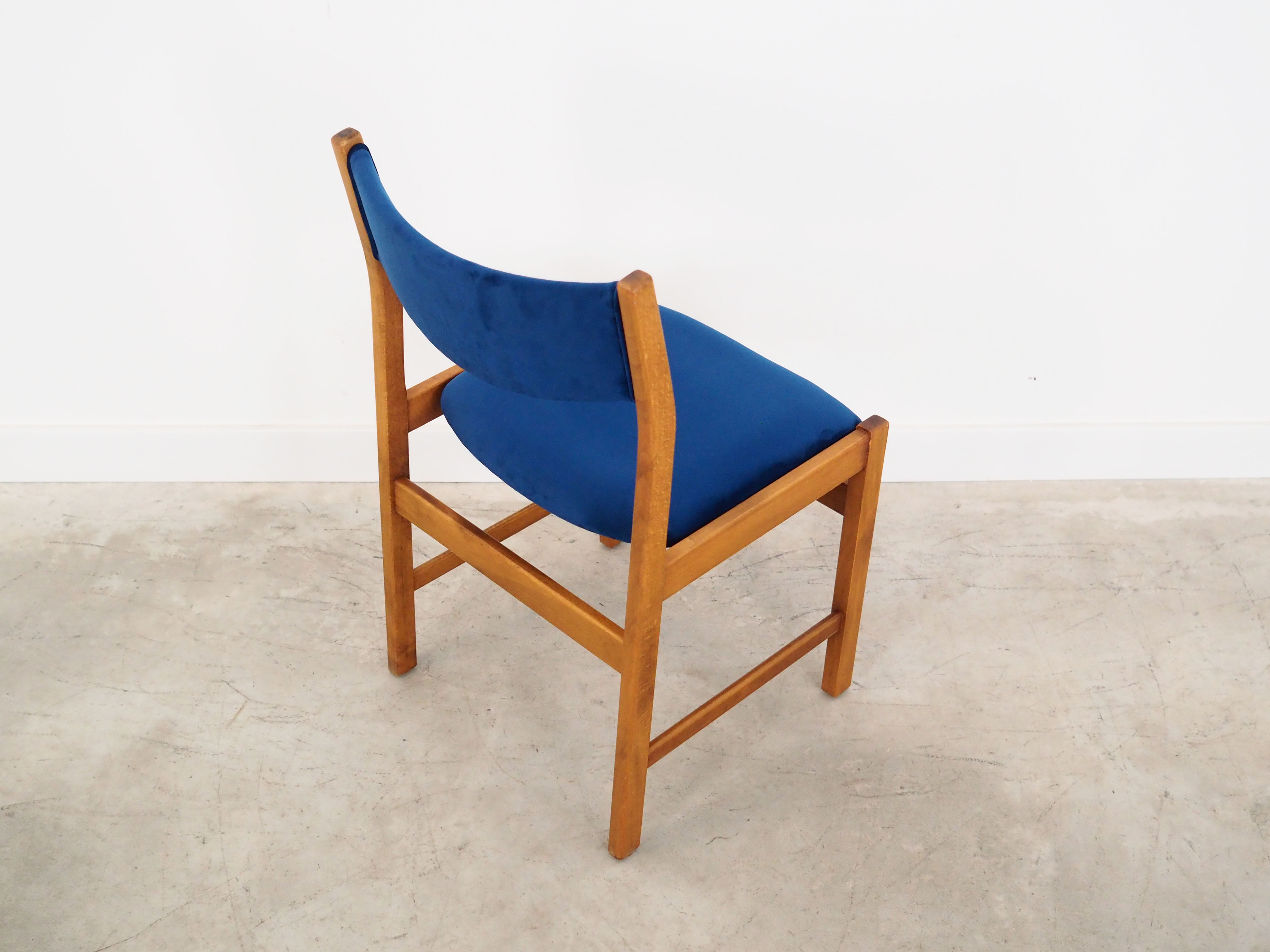 Set of two beech chairs, Danish design, 70s, made in Denmark