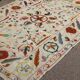 Multicoloured white kilim rug – 238 x 159 cm