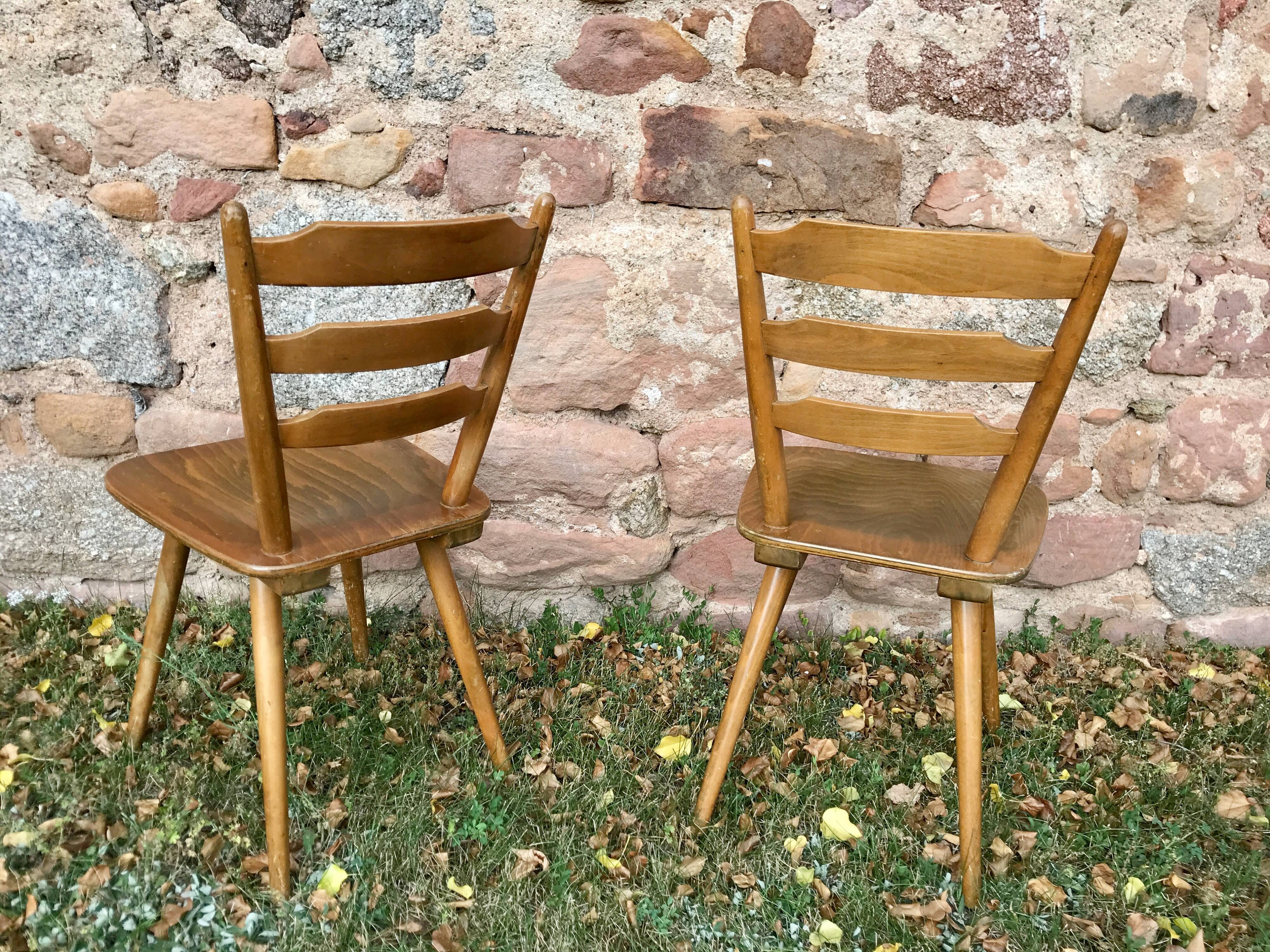 66 Scandinavian chairs or vintage wooden bistro