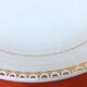 1950s Serving Dish Hollow Earthenware with Gold Frieze Decoration