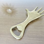 Carl Aubock, signed, necessary bar in gilded brass, Austria, 1950