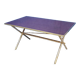 Table basse pied bambou doré et formica palissandre 1972