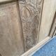 Art Deco vintage Parisian buffet renovated in solid oak and pink marble from the 1930s.