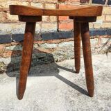 Rustic solid wood stool