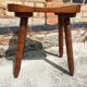 Tabouret rustique en bois massif