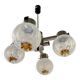 Four-armed chandelier Gaetano Sciolari Mazzega 1970
