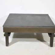 Brutalist Lounge Set in Light Brown Leather & Pine by Carl Straub, Set of 3