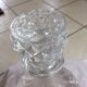 Crystal decanter with its cap