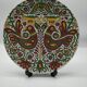 Plate in cloisonnés enamels decorated Acapulco