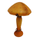 Magnificent Art Nouveau lamp in the shape of a mushroom.