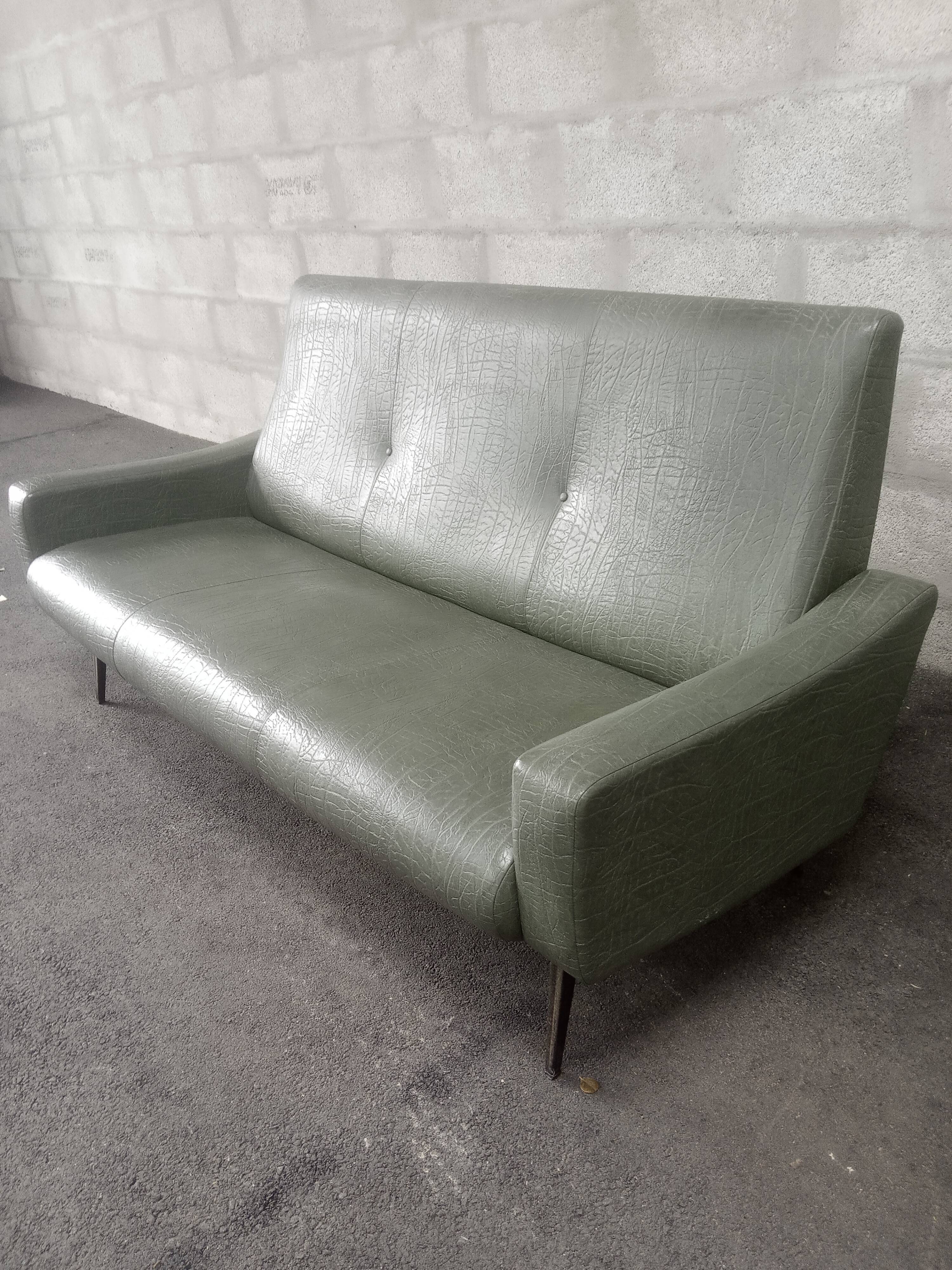Vintage bench 50s 3 seats