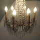Napoleon III chandelier with crystal pendants, signed Portieux, 19th century.