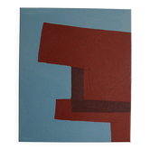 Abstract minimalist painting on stretched canvas 100x80cm