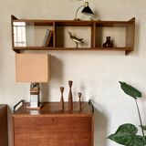 Bookcase vintage pyramidal wall shelf