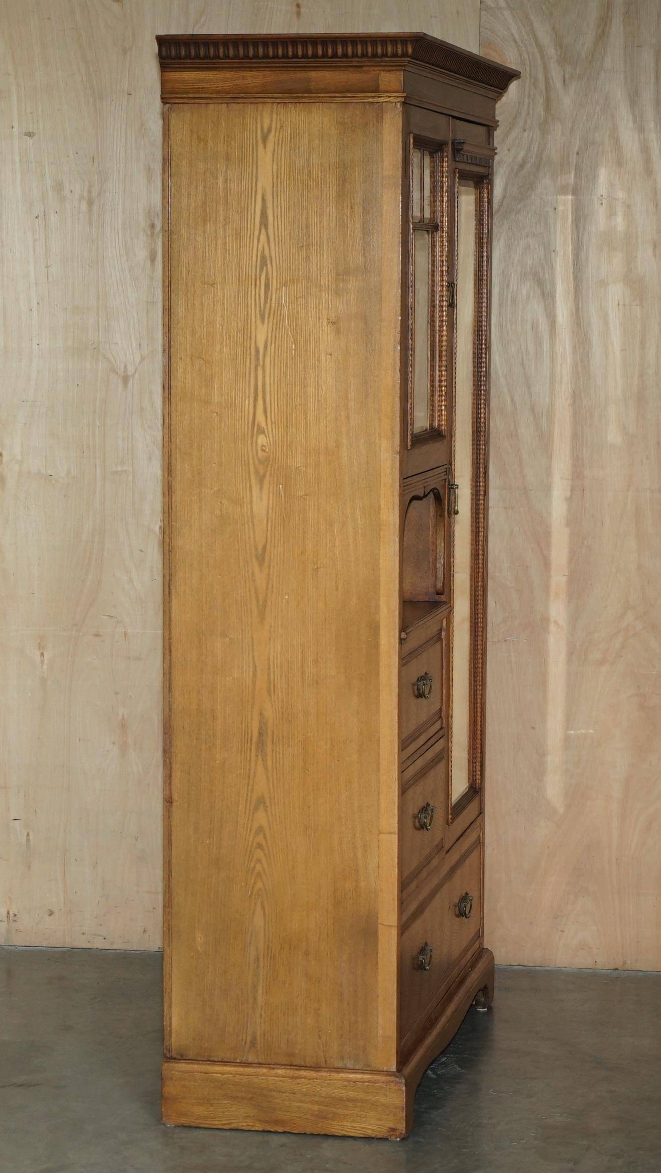 Compactum wardrobe Liberty tiger oak Art Deco style