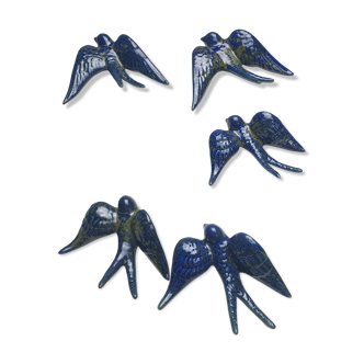 Batch of swallows in ceramic