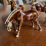 Glazed ceramic horses
