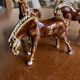 Chevaux céramique émaillée