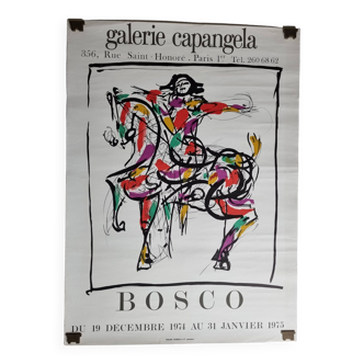 Affiche originale lithographiée "Pierre Bosco", années 70, 64 cm