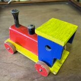 Locomotive bois ancien jouet