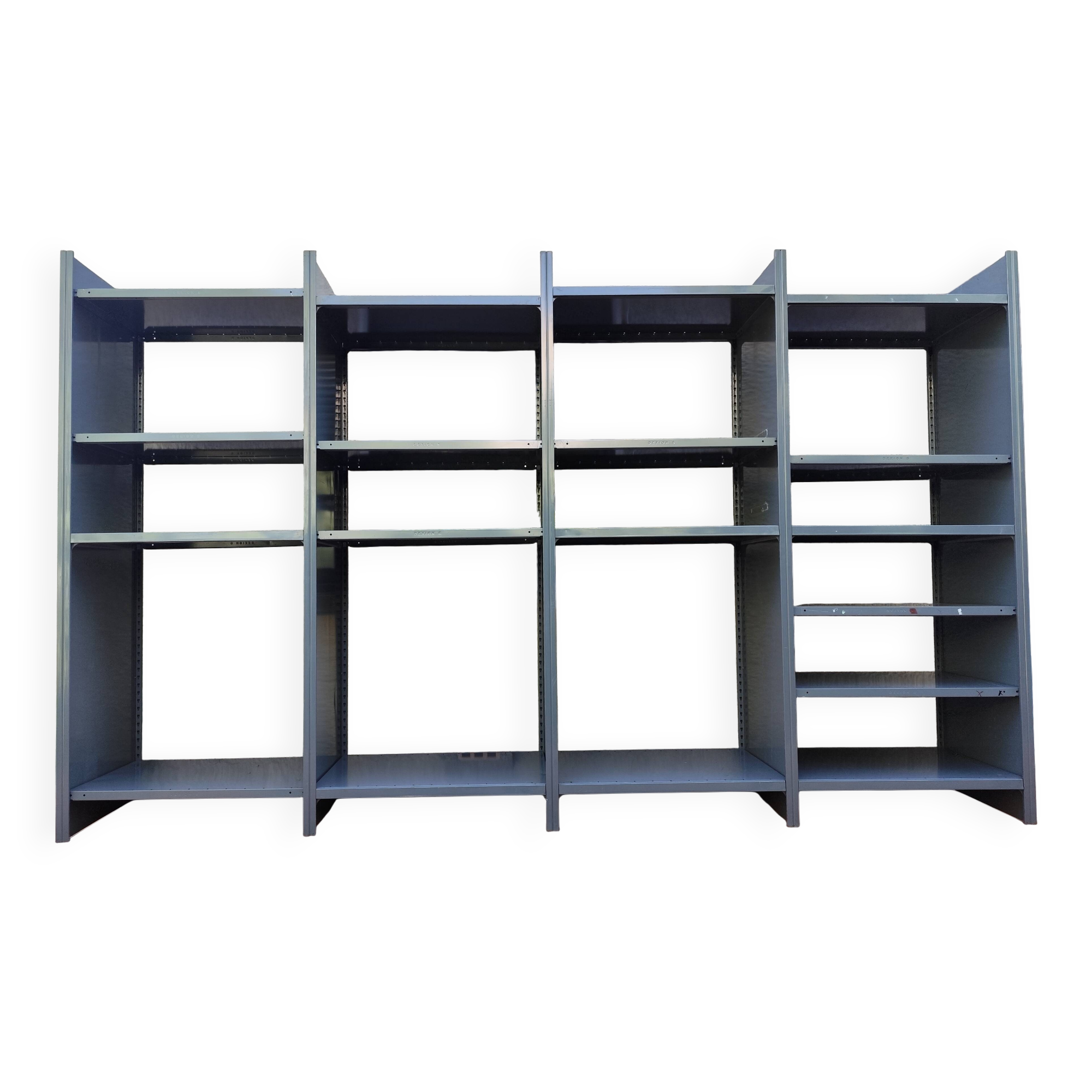 Vintage Dexion modular industrial shelving