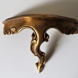 Miroir et sa console dorés style rocaille