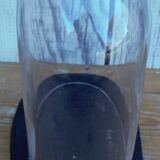 Antique wedding globe in oval glass 27 cm high