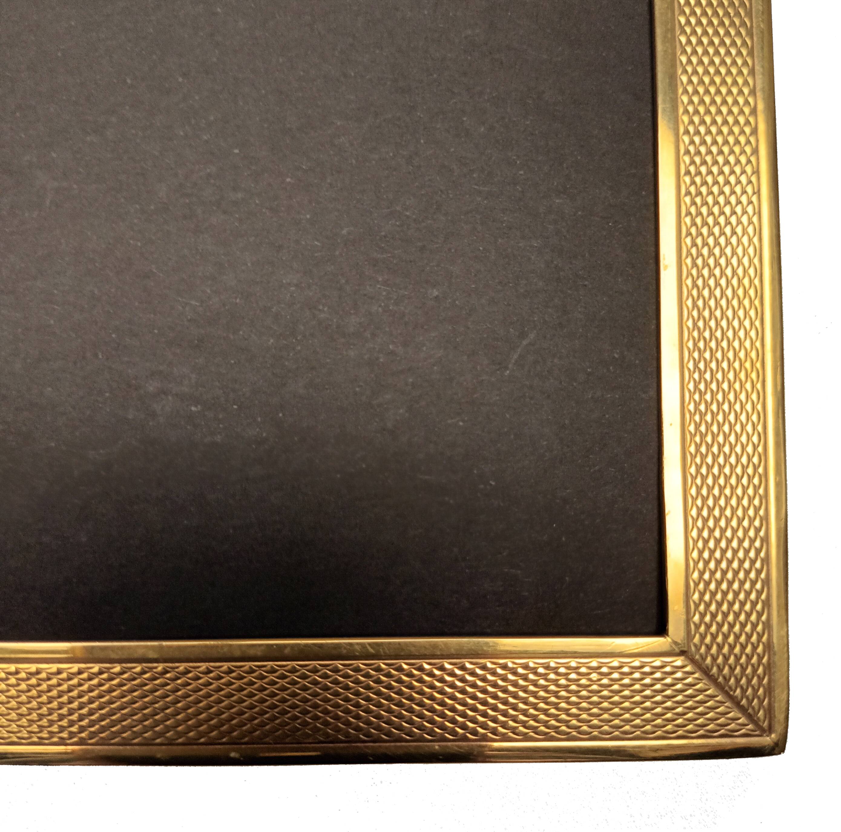 Golden square frame Italy circa 1970