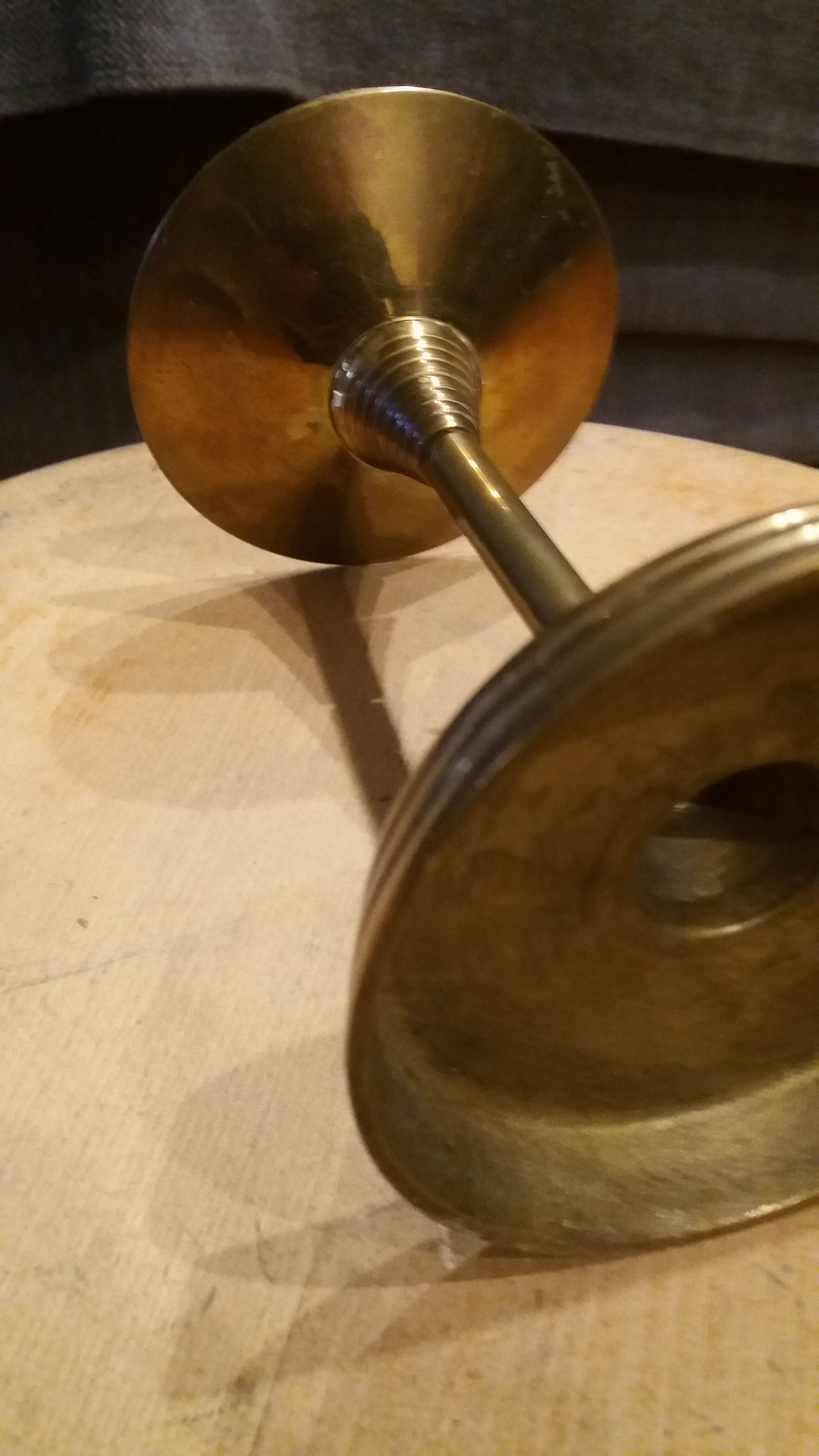 Brass candlestick