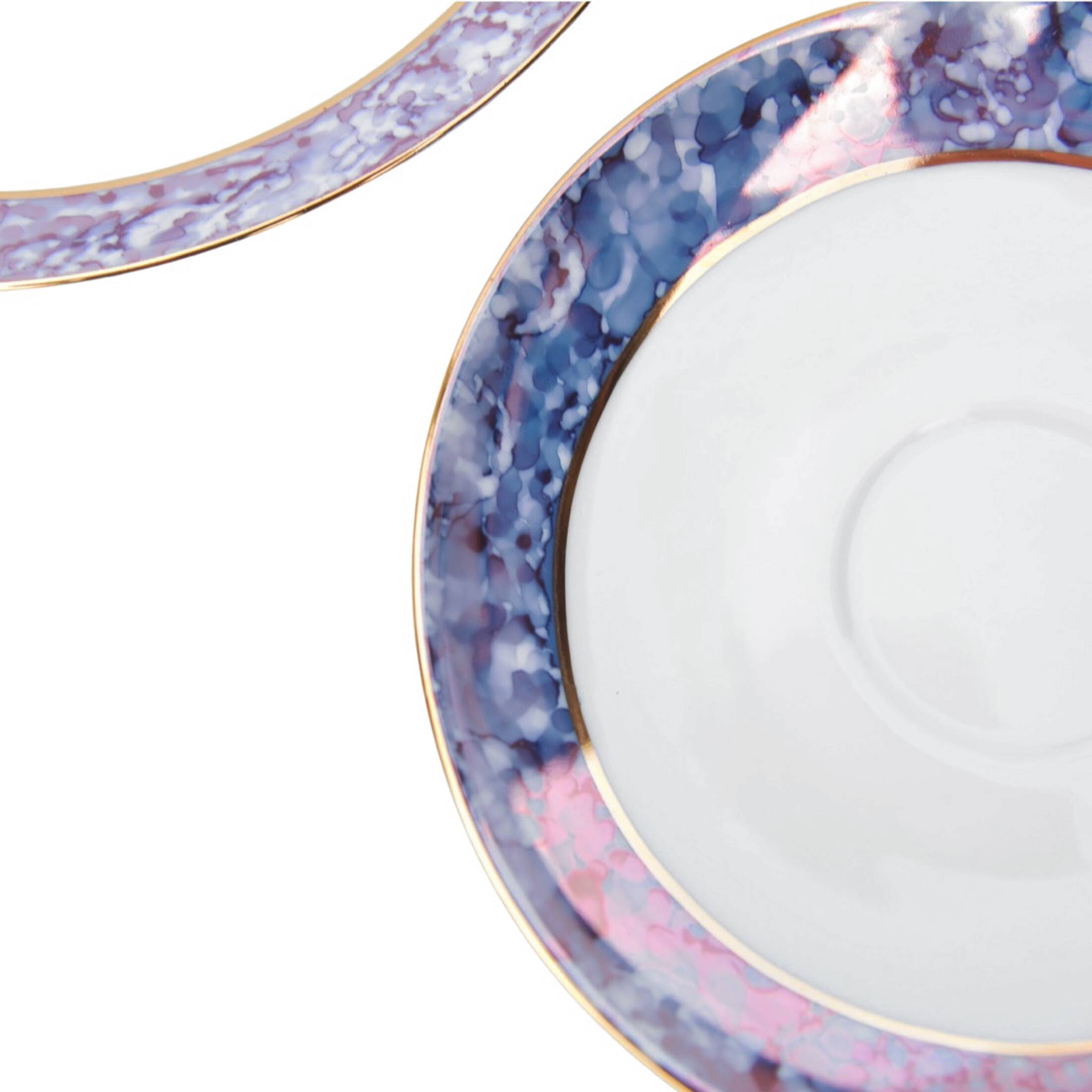 Marble breakfast set, Victoria Czechoslovakia, 1980s.