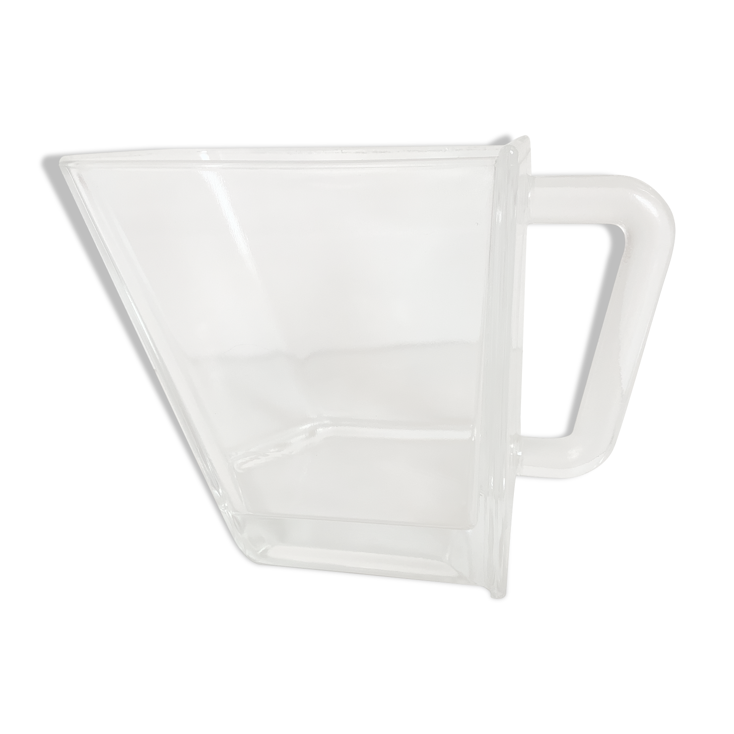 Old thick glass drawer tray