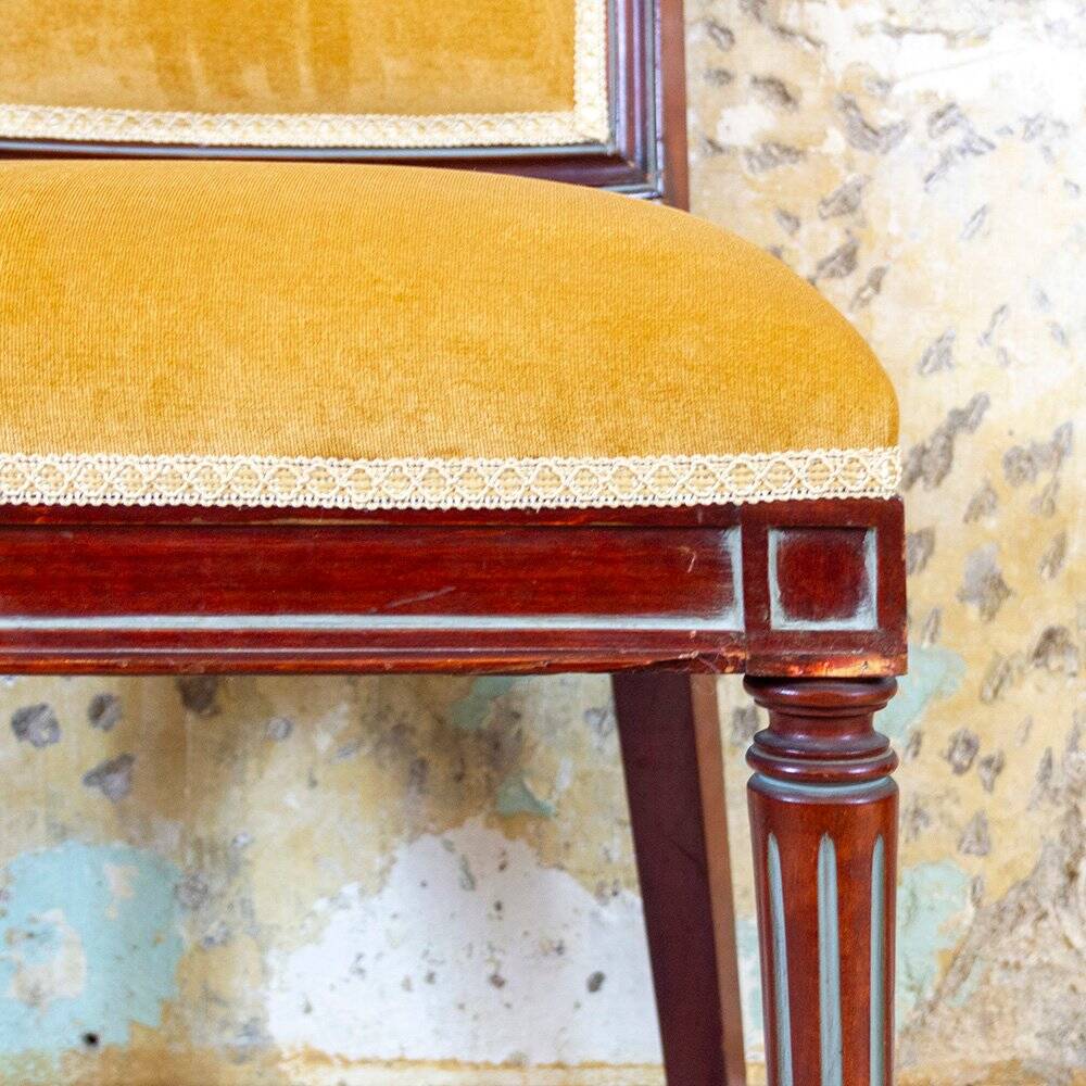 Set of Spanish Louis XVI Style Side Chairs, 1940s