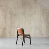 Suite de 4 chaises modèle 89 en teck et cuir par Erik Buch pour Pol Dinesen, Danemark, 1960's