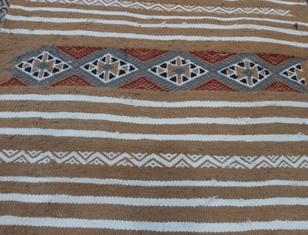 Tapis couloir fait main multicolore traditionnel 180x67cm