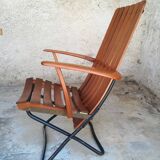 Fauteuil pliant en bois de teck