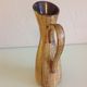Soliflore vase in cermal Fat Lava beige by Dumler - Beiden / vintage 60-70