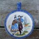 Small vintage Breton ceramic handmade dish