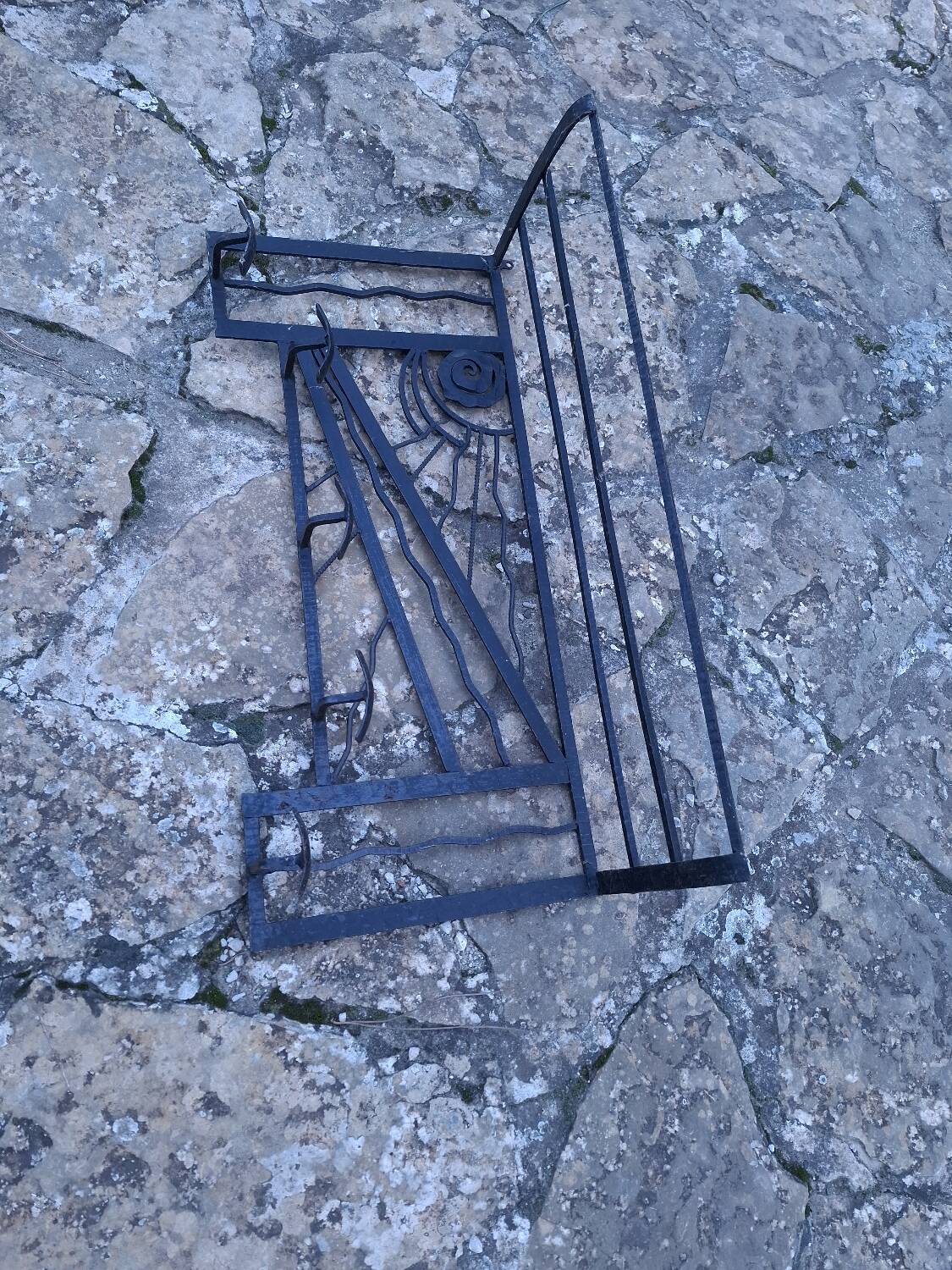 Art Deco wall coat rack